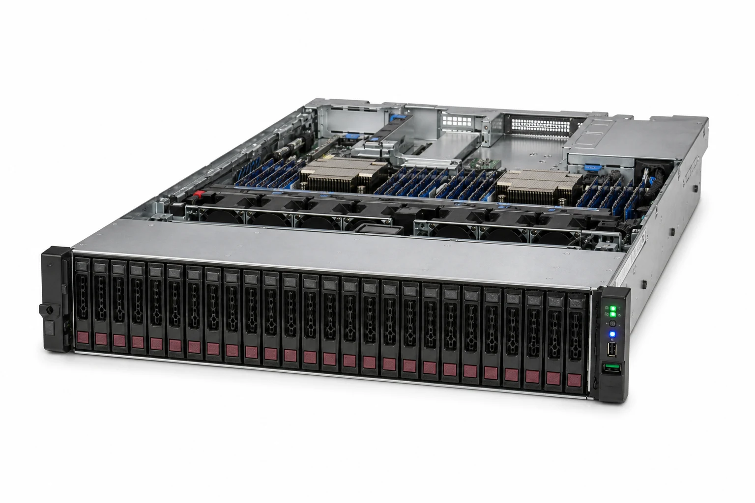 Ảnh sản phẩm thực tế HPE ProLiant DL380 Gen12, nổi bật thiết kế dòng máy chủ HPE năm 2026