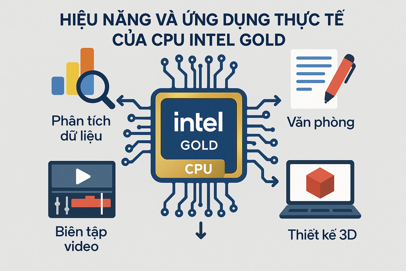 Hiệu Năng Và Ứng Dụng Thực Tế Của CPU Intel Gold
